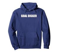 Goal Digger Pullover Hoodie, Adult Unisex, Navy, S