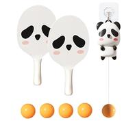 Goal Pong - Adjustable Hanging Pong Trainer | Indoor Reaction Practice Game - Portable Goal Trainer with 2 Rackets and 5 Balls for Hand Eye Coordination