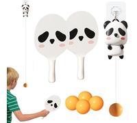 Goal Tennis Game, Trainer for Table Tennis Practice with 2 Rackets and 5 Balls | Adjustable Ball Game Hanging on the Door | for Boys and Girls Room Break Area School A