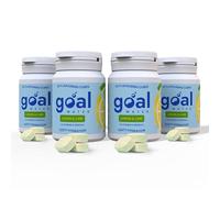 GOAL WATER, Flavoured Hydration Tablets with Vitamins and Electrolytes - Water Flavouring Drops - Multivitamin Effervescent - Zero Sugar - Vitamin B, C, D, E, Zinc (Lemon & Lime - 120 Tablets)
