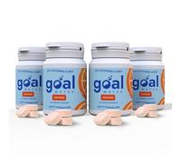 GOAL WATER, Flavoured Hydration Tablets with Vitamins and Electrolytes - Water Flavouring Drops - Multivitamin Effervescent - Zero Sugar - Vitamin B, C, D, E, Zinc (Orange - 120 Tablets)