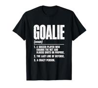 Goalie Definition Funny Soccer Goalkeeper Bold Distressed T-Shirt
