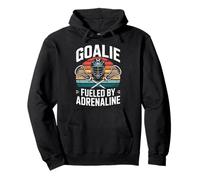 Goalie Fueled By Adrenaline Lacrosse Goalie Pullover Hoodie