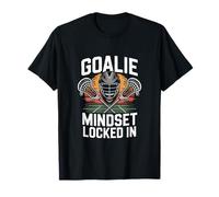 Goalie Mindset Locked in Lacrosse Goalie Player T-Shirt