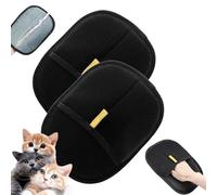 Goalintent Pet Hair Glove, Goalintent Pet Hair Remover Electrostatic Gloves, Double-Sided Goal Intent Hair Removal Glove, Animal Fur Removal Tool for Couch, Furniture, Carpet, Car Seat (2pcs,A)