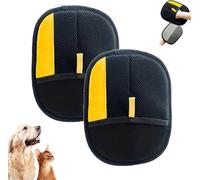 Goalintent Pet Hair Remover, Yomi Pet Electro Static Gloves, Double Sided Electrostatic Reusable Gloves for Cat Dog (2pcs)