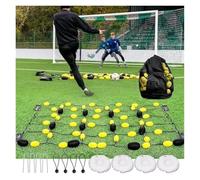 Goalkeeper Ball Deflector, Goalkeeper Training Equipment, Floor Matrix Deflector, for Reflex & Agility Training, Enhanced Goalkeeping Skills(2x1.6m)