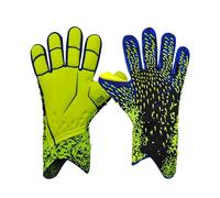 Goalkeeper Gloves Soccer Breathable Flexible Adult Children's Goalkeeper Gloves with 3D Embossed Design Reflective Details Abrasion Latex Palm for Control Grip Optimal Fit