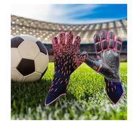 Goalkeeper gloves， With Finger Save and Double Wrist Protection, Perfect for Youth and Adults(Red,Size8)