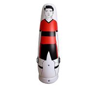 Goalkeeper Practice Equipment - Inflatable Football Doll, Heavy Duty Stand Protector, Air Filled Defense Wall | Flexible Dribbling Obstacle Practice Device for Home Football Club
