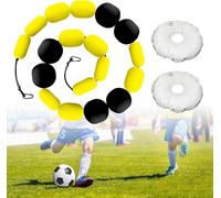 Goalkeeper Training Equipment, 2.75m Single Line Diversion Equipment With 2 Water Bags, Adjustable Soccer Rebound Training Aid For Reflex And Agility Practice
