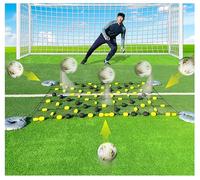 Goalkeeper Training Equipment -6.5 x 5.2 ft Pro Floor Matrix Deflector, Ball Deflector Soccer, Multiple Different Refraction Angles, Reflexes and Agility Training