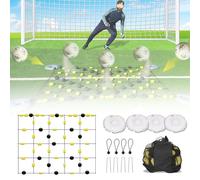 Goalkeeper Training Equipment with Multiple Refraction Angles and Floor Matrix Deflector for Reflex and Agility Enhancement