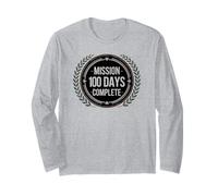 Goals Mission 100 Days School Complete Military Hunter Force Long Sleeve T-Shirt