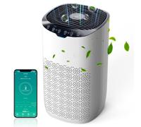 GOAMGE Air Purifier for Bedroom Home 120㎡, CADR 300 m³/h, Air Quality Sensor, Auto Mode, Quiet 25db, Prevents Pollen, Dust, and Pet Hair, Smoke