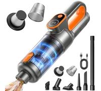 GOANDO Handheld Vacuum Cleaner, 45000Pa 4-in-1 Car Vacuum Cleaner Cordless Powerful with Pet Crevice Tool,Portable Lightweight 1.11LB (504g),LED Light, Hand Held Vacuum Cordless for Home Office Car
