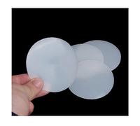 Goanilad 1pcs 1mm 2mm Thick White Round Silicone Rubber Sheet Seal Gasket, 30-100mm Diameter Solid High Temperature Resistant Silicone Pad(50mm x 2mm)