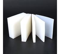 Goanilad 1PCS 2/3/4/5/6/8/10/15mm Thick White Square Silicone Rubber Sheet, 100x100 150×150mm Rubber Buffer Shock-absorbing Pad(100 x 100 x 8mm)