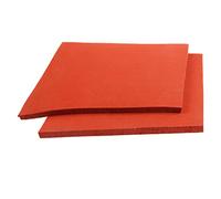 Goanilad 1PCS 500x500mm Silicone Foam Board, Thick 1mm 2mm 3mm Sponge Sheet, Flame Retardant Rubber Plate For Embossing Machine(2mm)