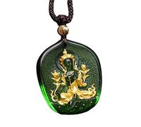 Goanilad Green Tara Buddha Glazed Pendant Necklace Length Necklace Tara Buddha, Buddha Statue Guanyin Pendant, 1pcs