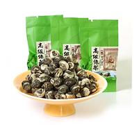 GOARTEA - Jasmine Dragon Pearls - 30pcs 8g Nonpareil Supreme Grade - Jasmine Pearl Green Tea - Chinese Green Tea Loose Leaf - Easy Bag