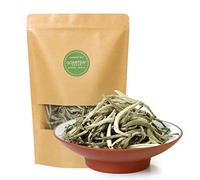 GOARTEA - Silver Needle White Tea Loose Leaf - 100g / 3.5oz - Premium Grade White Tea Loose Leaves - Bai Hao Yin Zhen - Low Caffeine - Baihao Yinzhen Chinese Silver Tips