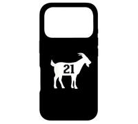 Goat 21 G.O.A.T. Number Twenty One Goat Case for iPhone 17 Pro