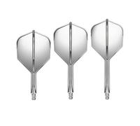 GOAT - Air Clear No6 Inbetween Dart Flights, 3 Plastic Flights with Shafts, Dart Accessories