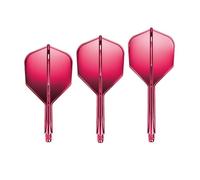 GOAT - Air Neon Pink No6 Short Dart Flights, 3 Plastic Flights with Shafts, Dart Accessories