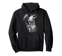 Goat American Football Sports Animal Lover Pullover Hoodie