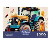 Goat And Lamb near Tractor with Sunflowers Secure Fitting Pieces Choice for Birthdays, Anniversaries And Special Occasions 52x38cm/1000pcs