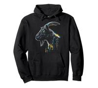 Goat Animal Lover Wildlife Forest Mountains Graphic Pullover Hoodie