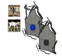 Goat Anti Breeding Apron - Adjustable Strap Sheep Anti-mating Skirt, Breathable Livestock Apron for Goats & Sheep, Humane Breeding Control Solution for Farm Animals(Black+Blue)