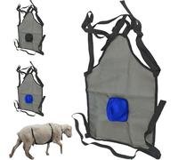 Goat Anti Breeding Apron, Anti-mating Sheep Belly Band, Livestock Clothing with Adjustable Strap, Anti Mating Skirt for Goats Sheep, for Sheep Livestock Breathable Mesh (blue)
