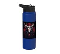Goat Antichrist Satanism Devil Seal Goth Occult Satan Stainless Steel Insulated Water Bottle