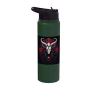 Goat Antichrist Satanism Devil Seal Goth Occult Satan Stainless Steel Insulated Water Bottle