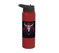 Goat Antichrist Satanism Devil Seal Goth Occult Satan Stainless Steel Insulated Water Bottle