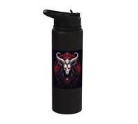 Goat Antichrist Satanism Devil Seal Goth Occult Satan Stainless Steel Insulated Water Bottle