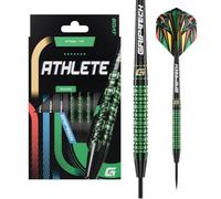GOAT - Athlete Green Brass Steeldarts 10 Gram, Incl. 3 Barrels, 3 Flights & 3 Shafts