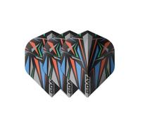 GOAT - Athlete No2 Dart Flights, Black, 100 Microns, 3 Standard Dart Flights