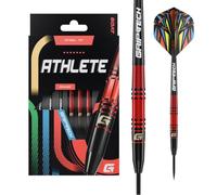 GOAT - Athlete Red Brass Steeldarts 11 Gram, Incl. 3 Barrels, 3 Flights & 3 Shafts