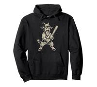Goat Baseball Sports Vintage Animal Lover Pullover Hoodie