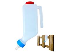 Goat Bottles Set - Goat Milk Water Drinker With Scale, Lamb Milk Bottle For Farms, White Baabby Goatt Bottle, 2 Piece Goats Bottles For Farm Barn Ranch Fence Outdoor Livestock Dwarf Doeling