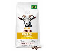 Goat Brazil Cerrado Whole Bean Coffee - 100% Arabica Single Origin - Medium Roast with Smooth Notes of Caramel & Nuts - Premium Fresh Roasted Coffee Beans - 1kg - Ideal for Bean-to-Cup & Home Grinding