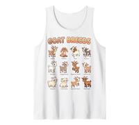 Goat Breeds for Kids Farm Animals Learning Chart Tank Top