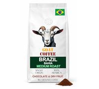 GOAT COFFEE Brazil Bahia 1kg Ground Coffee - Medium Roast - 100% Arabica Single Origin - Rich Chocolate & Dried Fruit Notes - Perfect for Cafetiere, Aeropress,Filter & Pour Over - UK Freshly Roasted