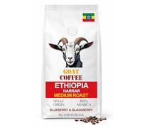 GOAT Coffee Ethiopia Harrar Medium Roast Coffee Beans, 1kg, Single Origin 100% Arabica Whole Beans, Blueberry & Blackberry Notes, Ideal for Espresso Machines, Filter, Aeropress & Cafetière