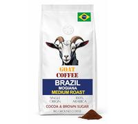 Goat Coffee Ground Coffee 1kg - Brazil Mogiana Single Origin - 100% Arabica Medium Roast - Smooth Cocoa & Brown Sugar Flavour Notes - Filter & Cafetière