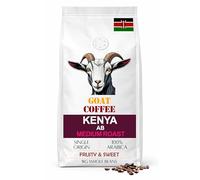 GOAT Coffee Kenya AB Medium Roast Coffee Beans, Single Origin 100% Arabica Whole Beans, Fruity & Sweet Notes, 1kg, Ideal for Espresso Machines, Filter Coffee, Aeropress & Cafetière