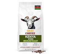 GOAT Coffee Kenya Nyeri Medium Roast Coffee Beans 1kg, Single Origin 100% Arabica Whole Beans, Berry & Grapefruit Notes, Ideal for Espresso Machines, Filter Coffee, Aeropress & Cafetière